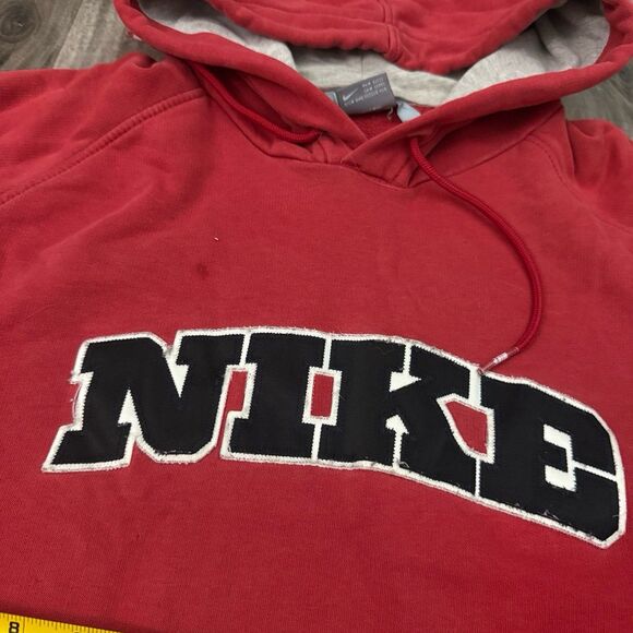 Vintage retro Nike y2k red hoodie size 1X - Picture 3 of 7